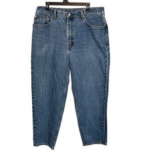 Levis 560 Mens Relaxed Fit Tapered Jeans 38x32 Medium Wash Denim Loose Baggy